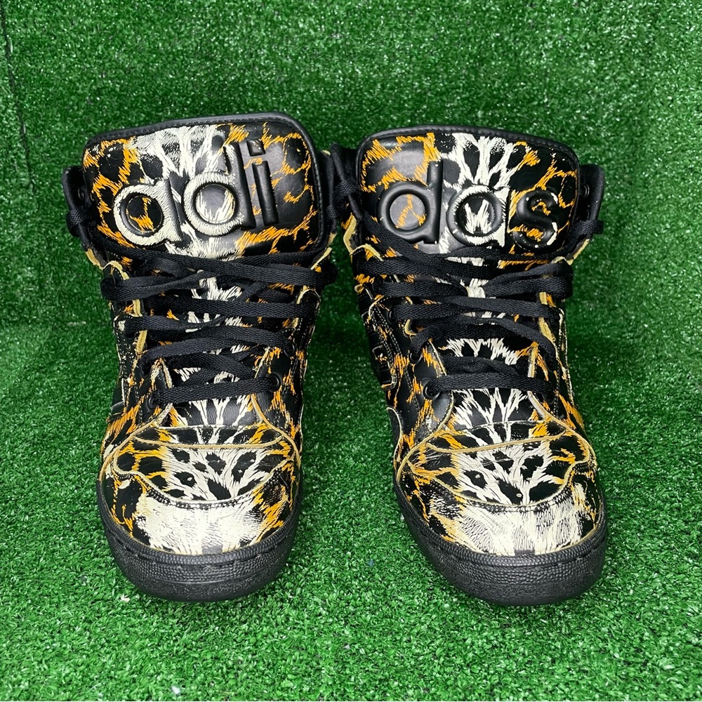 adidas Originals x Jeremy Scott Instinct Hi Leopard Mens US Size 12 D65985 Skate